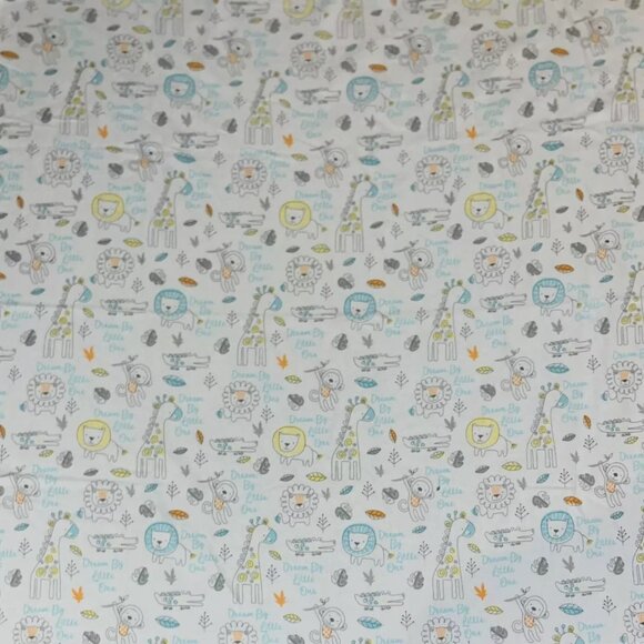 OLD!! Bananafish Dream Big Little One Baby Blanket Lion Giraffe Monkey 41” X 38” - Picture 2 of 5